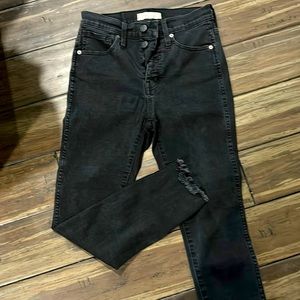 madewell 10 inch high rise button down jeans